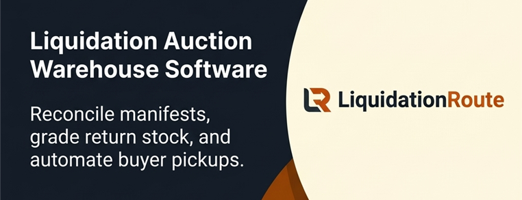 LiquidationRoute. Warehouse software for liquidation auctions